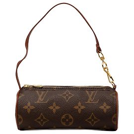 Bolso de mano Louis Vuitton Monogram Papillon Pochette Marrón