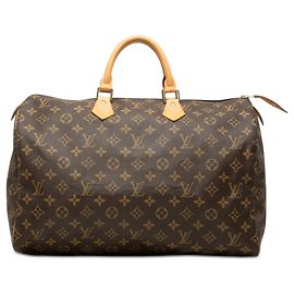 Borsa Boston Louis Vuitton Monogram Speedy 40 Marrone