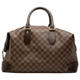 Borsa da viaggio Louis Vuitton Damier Ebene Vaslav Marrone