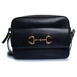 Gucci, Black horse bit 1955 shoulder bag