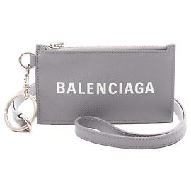 Portamonete in pelle da uomo Balenciaga in Gray