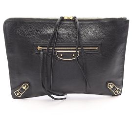 Borsa a pochette Balenciaga Classic Metallic Edge