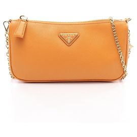 Borsa a tracolla Prada in pelle Saffiano Arancione