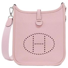 Hermès Hermes Evelyne Schultertasche in Rose Sakura