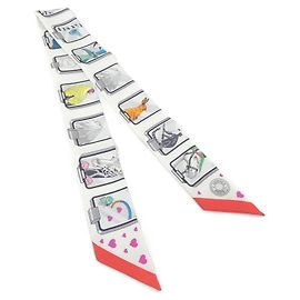 Hermès Hermes HERMES STORY Twilly Scarf 063875S