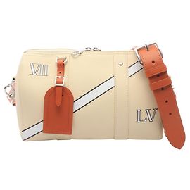 Borsa a tracolla Louis Vuitton City Keepall Crème