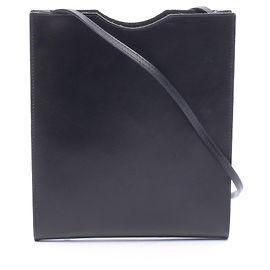 Hermès Hermes Onimetou Schultertasche aus schwarzem Kalbsleder