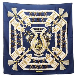Hermès Lenço Hermes Carre 90 Aux Champs