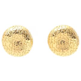 Chanel vergoldete Clip-Ohrringe