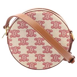 Céline Celine Fox Red Triomphe runde Schultertasche