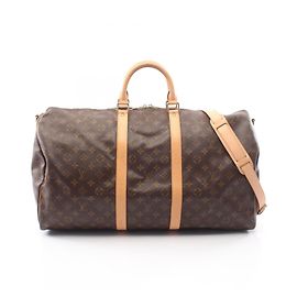 Louis Vuitton Keepall Bandoulière 55 Monogram Boston Bag