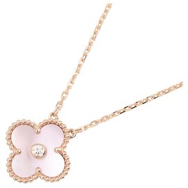 Collana Van Cleef & Arpels Vintage Alhambra in madreperla rosa