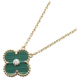 Collana Van Cleef & Arpels Vintage Alhambra Malachite