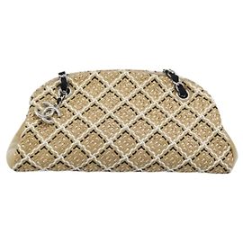 Chanel Just Mademoiselle Quilted Patent Medium