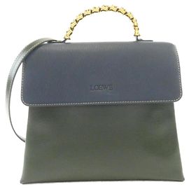Borsa Loewe blu e verde