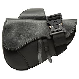 Borsa Saddle Christian Dior in pelle nera