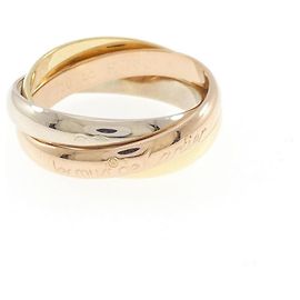 Anillo Cartier Trinity 18K Oro Blanco Amarillo y Rosa