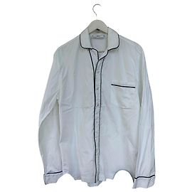 Autre Marque Camicia Ami Alexandre Mattiussi Bianca con Bordi Neri