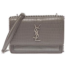 Borsa YVES SAINT LAURENT in Pelle Grigia - 103883