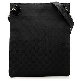 Borsa a tracolla Gucci GG Canvas Eclipse nera