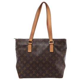 Bolsa de Ombro Louis Vuitton Cabas Piano Monogram Canvas em marrom M51148