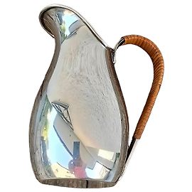 Autre Marque COHR Dänemark Silberkrug mit Weidengriff