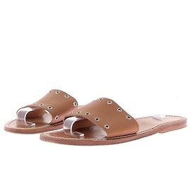 Autre Marque K.JACQUES Leder Mules Camel