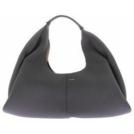 Borsa Shuldo Polène in pelle grigia