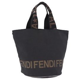 Sac à main FENDI en toile noir