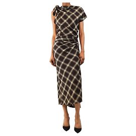 Isabel Marant Etoile Plum Naerys draped dress - size UK 6