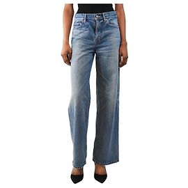 Céline Jeans a gamba dritta blu - size UK 6
