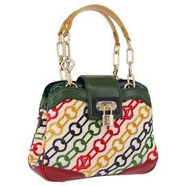 LOUIS VUITTON Monogram Charm Mini Linda Hand Bag Multicolor LV