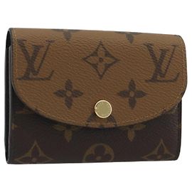 LOUIS VUITTON Monogram Reverse Porte Monnaie Rosary Purse M82333 LV