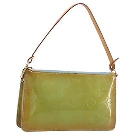 LOUIS VUITTON Monogram Vernis Lexington Pouch Baby Blue M91011 LV