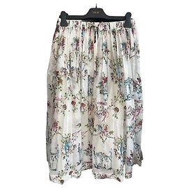 Falda larga Dior estampado floral