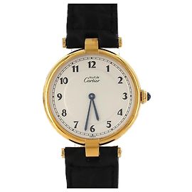 Relógio de pulso Cartier Must VLC LM banhado a ouro Quartz