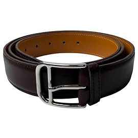 Hermès Hermes HERMES Gürtel mit Roman Silver Hardware