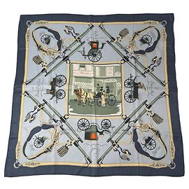 Hermès Foulard di seta Hermes Carre 70 - Design Palonniers