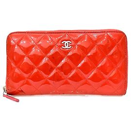 Cartera Chanel Matelassé de piel charol rosa