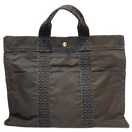 Hermès Borsa Tote Hermes Herline MM in Grigio