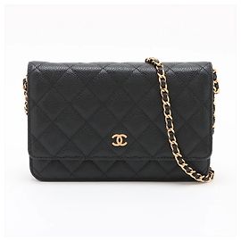 Carteira Longa Chanel Matelassé em couro caviar