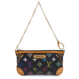 Louis Vuitton Black Monogram Multicolore Milla Pochette MM