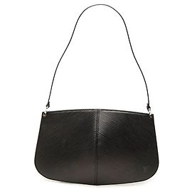 Louis Vuitton Black Epi Demi Lune Pochette