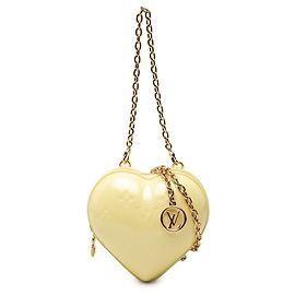 Louis Vuitton Yellow Monogram Vernis Keep My Heart Chain Crossbody