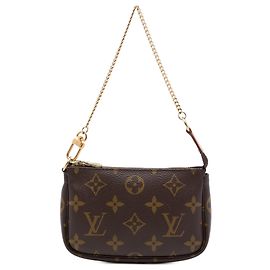 Louis Vuitton Brown Monogram Mini Pochette Accessoires