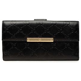 Cartera Continental Gucci Black Guccissima