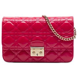Dior Pink Patent Cannage Miss Dior Promenade Crossbody