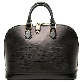 Louis Vuitton Black Epi Alma PM
