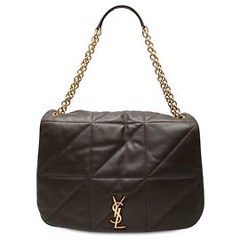 Saint Laurent Jamie 4.3 Large Schultertasche aus gestepptem Lammleder in Braun
