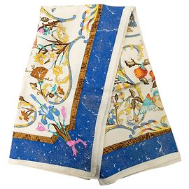 Foulard di seta Hermès White Pierres d Orient et d Occident 90